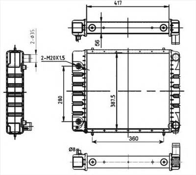 NRF 53149 - Vízhűtő (Hűtőradiátor) LAND ROVER