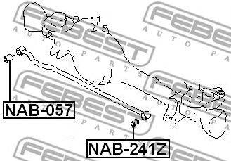 FEBEST NAB-241Z - Lengőkar szilent NISSAN