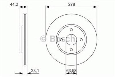 BOSCH 0 986 479 659 - féktárcsa FORD
