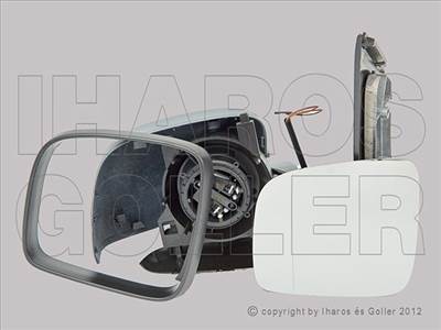 VW Caddy 2015-2020 - Külső tükör bal, el. állíth., fűth., aszf., fény.