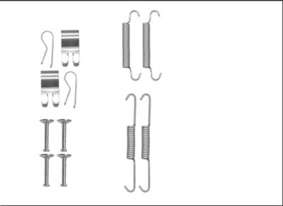 TEXTAR 97042700 - Kézifék pofa tartozékkészlet LAND ROVER