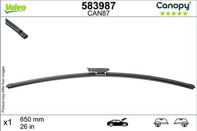 Renault Clio 2012-2016 - Ablaktörlő lapát 1db (Can87) Vezető o.