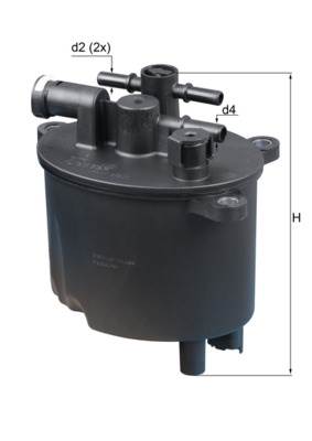 MAHLE KL 581 - Üzemanyagszűrő CITROËN FIAT FORD JAGUAR LANCIA LAND ROVER MITSUBISHI PEUGEOT