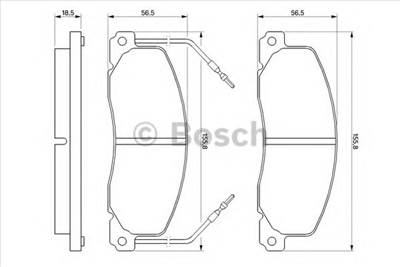 BOSCH 0 986 460 946 - fékbetét OPEL RENAULT VAUXHALL