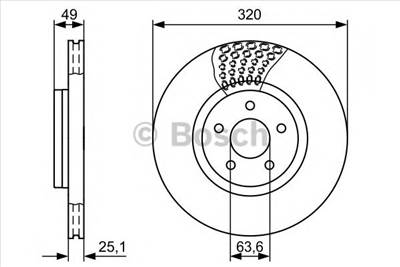 BOSCH 0 986 479 660 - féktárcsa FORD FORD AUSTRALIA