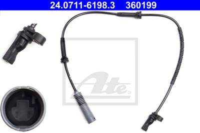 ATE 24.0711-6198.3 - kerékfordulatszám érzékelő BMW
