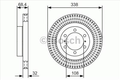 BOSCH 0 986 479 A65 - féktárcsa LEXUS TOYOTA