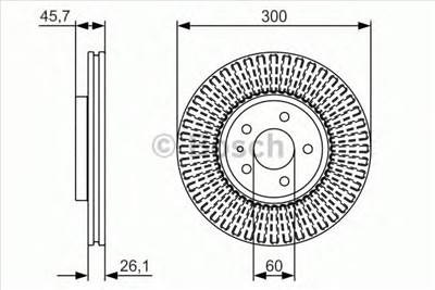 BOSCH 0 986 479 666 - féktárcsa CHEVROLET HOLDEN OPEL VAUXHALL