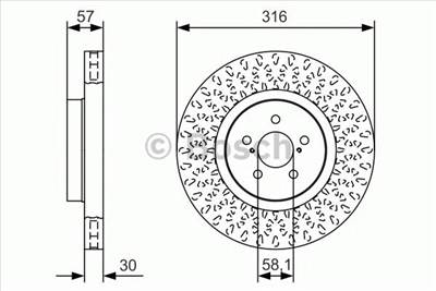 BOSCH 0 986 479 A81 - féktárcsa SUBARU