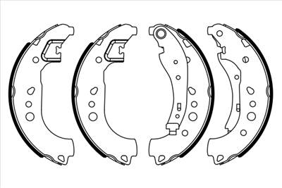 BOSCH 0 986 487 949 - fékpofakészlet RENAULT SMART