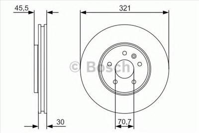 BOSCH 0 986 479 667 - féktárcsa OPEL VAUXHALL