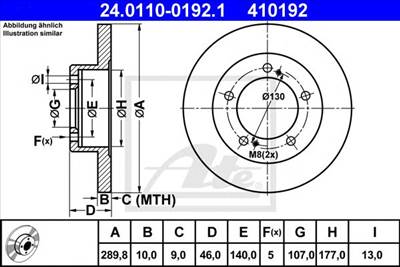 ATE 24.0110-0192.1 - féktárcsa SUZUKI