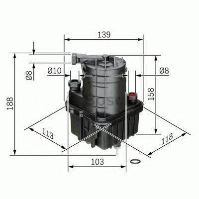 BOSCH 0 450 907 016 - Üzemanyagszűrő RENAULT