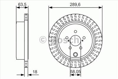 BOSCH 0 986 479 A83 - féktárcsa SUBARU TOYOTA