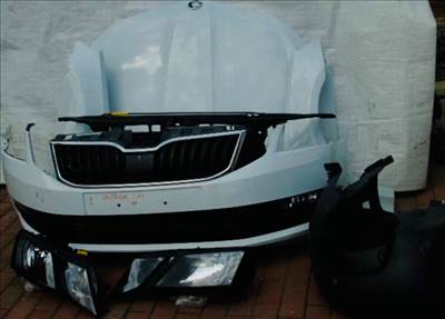 Skoda Octavia III Első lökhárító, géptető, sárvédő LF9A eladó
