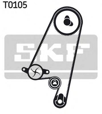 SKF VKMC 05402 - Vízpumpa + fogasszíj készlet CHEVROLET HOLDEN OPEL VAUXHALL