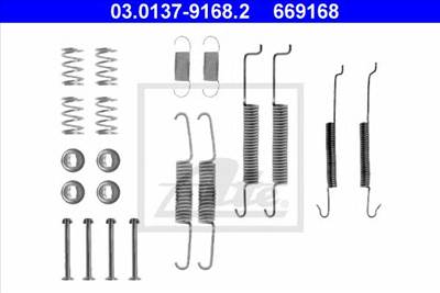 ATE 03.0137-9168.2 - tartozék készlet, fékpofa AUDI SEAT SKODA VW