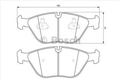 BOSCH 0 986 424 649 - fékbetét ALPINA AUDI BMW CHRYSLER MERCEDES-BENZ VW