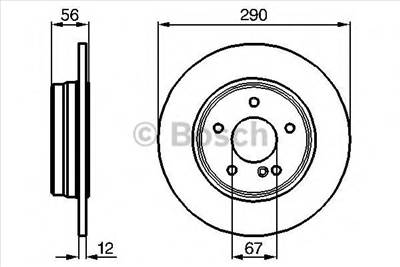 BOSCH 0 986 478 899 - féktárcsa MERCEDES-BENZ
