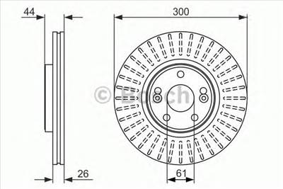 BOSCH 0 986 479 668 - féktárcsa RENAULT