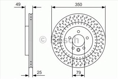 BOSCH 0 986 479 D31 - féktárcsa LAND ROVER