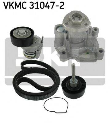 SKF VKMC 31047-2 - Vízszivattyú + bordásszíj készlet AUDI SEAT SKODA VW