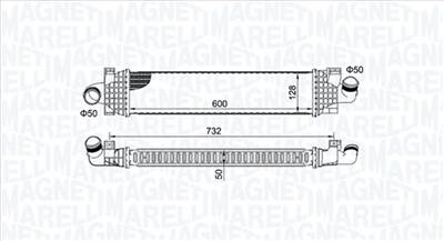 MAGNETI MARELLI 351319204980 - töltőlevegő-hűtő FORD