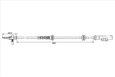 BOSCH 0 265 007 896 - kerékfordulatszám érzékelő FIAT OPEL VAUXHALL