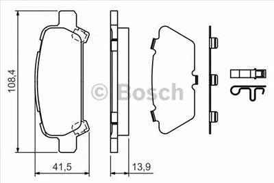 BOSCH 0 986 424 650 - fékbetét SUBARU