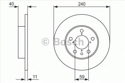BOSCH 0 986 478 444 - féktárcsa ALFA ROMEO