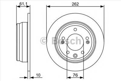 BOSCH 0 986 479 C14 - féktárcsa HYUNDAI KIA