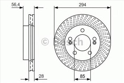 BOSCH 0 986 479 D32 - féktárcsa SSANGYONG