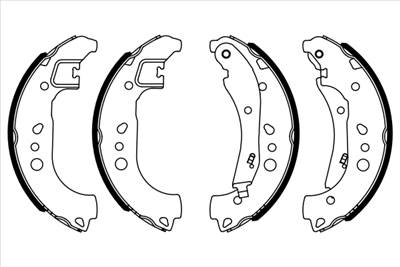 BOSCH 0 986 487 959 - fékpofakészlet AUDI SEAT SKODA VW