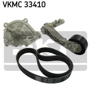SKF VKMC 33410 - Vízszivattyú + bordásszíj készlet CITROËN DS MINI PEUGEOT