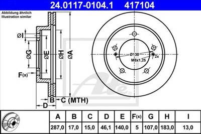 ATE 24.0117-0104.1 - féktárcsa SUZUKI