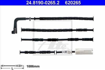 ATE 24.8190-0265.2 - fékbetét kopásjelző BMW