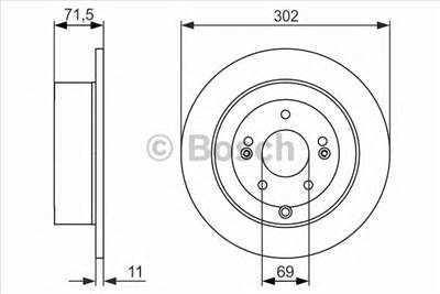 BOSCH 0 986 479 C15 - féktárcsa HYUNDAI
