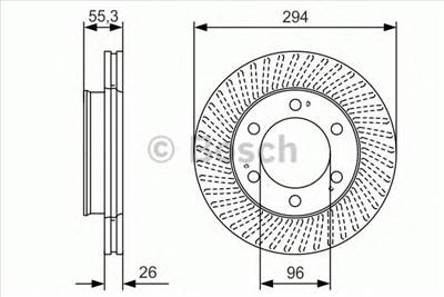 BOSCH 0 986 479 D33 - féktárcsa SSANGYONG