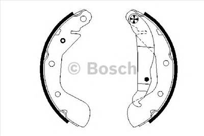BOSCH 0 986 487 614 - fékpofakészlet HOLDEN OPEL VAUXHALL