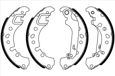 BOSCH 0 986 487 961 - fékpofakészlet FORD