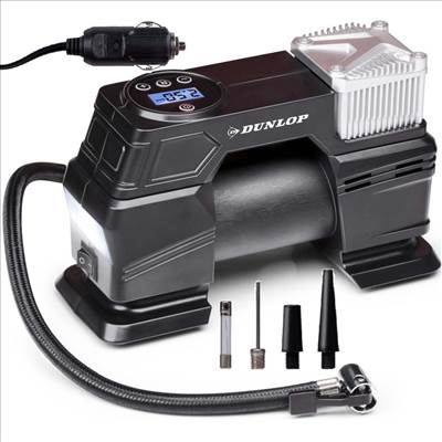 Kompresszor, 12V 150 PSI / 12 Bar, Dunlop