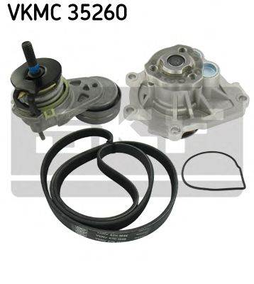 SKF VKMC 35260 - Vízszivattyú + bordásszíj készlet ALFA ROMEO FIAT HOLDEN OPEL VAUXHALL