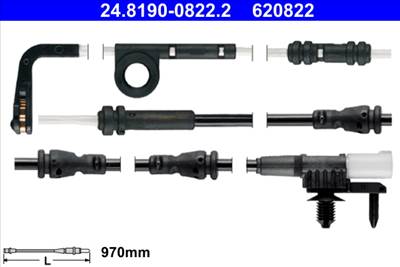 ATE 24.8190-0822.2 - figyelmezető kontaktus, fékbetétkopás LAND ROVER