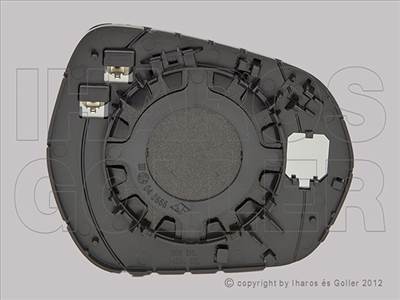 Ford Fiesta 2017-2021 - Tükörlap cserélhető bal, domb., fűthető