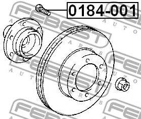 FEBEST 0184-001 - kerékcsavar LEXUS SCION TOYOTA TOYOTA (FAW) TOYOTA (GAC)