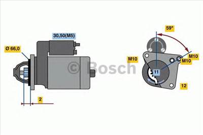 BOSCH 0 986 024 130 - önindító RENAULT