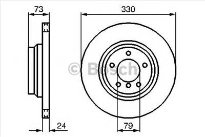 BOSCH 0 986 479 215 - féktárcsa BMW