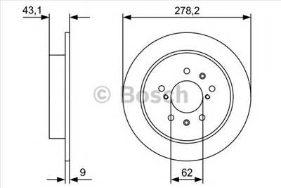 BOSCH 0 986 479 D34 - féktárcsa SUZUKI
