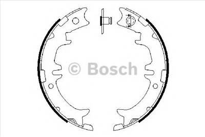 BOSCH 0 986 487 615 - kézifék fékpofakészlet LEXUS TOYOTA