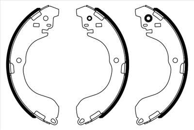 BOSCH 0 986 487 962 - fékpofakészlet INFINITI NISSAN